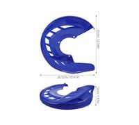 HORIALENCE Front Disc Brake Guard Dirt Bike Brake Shield Motorcycle Plastic Sturdy Protection Easy Installation Blue for Off-road Adventures