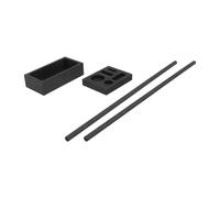 HORIALENCE Graphite Casting Mold with Oil Groove Structure Stir Rods High Temperature Stability Oxidation Prevention Design for Metal Refining and Metalwork