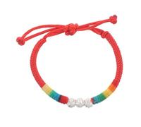 HORIALENCE Handmade Adjustable Chinese Bracelet Ethnic Charm Woven Multicolored Beaded String for Women Men Unique Fashion Accessory for Any Occasion