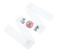 HORIALENCE Japanese Style White Headband for Kitchen Use, Reusable Polyester Karate Accessory with Lasting-serving Life, Suitable for People of Different Figures