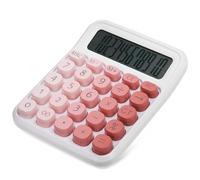 HORIALENCE Large Display Portable Desk Calculator with Big Buttons Cute Color Easy to Press for Students Teachers Office Use Digits Slip Resistant Base
