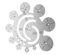 HORIALENCE Leather Template Metal Mold Cutting Template Round Radius Gauge Versatile Tool Precise Cutting DIY Leathercraft Accessory