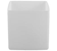 HORIALENCE Light Shade Replacement Square Glass Lamp Shade, E27 Base, 100mm White Cover for Dining Room and Bedroom Wall Ceiling Lamp, Easy Maintenance