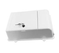 HORIALENCE Lockable Wall Mounted Mailbox Outdoor White Weatherproof Suggestion Box Complaint and Voting Storage for Office and Community Use