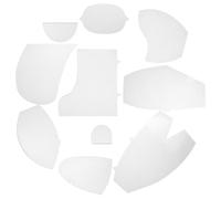 HORIALENCE Memory Bear Sewing Template Ruler Kit in White Acrylic, Easy to Clean and Enhances Fine Motor Skills, for DIY Sewing and Clothing Decorations, for Young Users