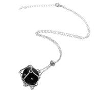 HORIALENCE Metal Net Crystal Necklace Crystal Pendant Necklace Beautiful and Unique Look Metal No Easy to Deform Support Long Time Using Choice for Friends Or Family on Special Days with Bead