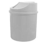 HORIALENCE Mini Desk Trash Can with Swing Lid Compact Small Waste Bin for Office Bedroom Vanity Tabletop Easy Push Open Lid for Convenient Desktop Garbage Disposal