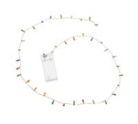 HORIALENCE Miniature Dollhouse Christmas Light String, Battery Operated Fairy Bulb Lights for Holiday Tree Decoration, Mini Xmas Craft Accessory for Dollhouse and Festive Village