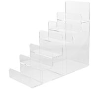 HORIALENCE Multi-Layer Acrylic Collection Display Stand Wallet Holder Rack with Stable Display Shelves 9.13X7.87X3.94 Inch for Jewelry and Glasses