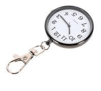 HORIALENCE Nurse Watch Hanging Pocket Watch Zinc Alloy Portable Quartz Large Dial Black Medical Student