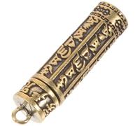 HORIALENCE Openable Brass Jar Keychain Retro Hanging Pendant for Car Decoration Multi-purpose Barrel Design Stylish and Handicraft Gift
