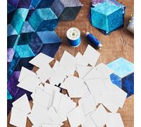 HORIALENCE Paper Piecing Template Diamond Shape 300 Pcs Quilting Patchwork for Sewing Beginners and DIY Crafts