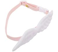 HORIALENCE Pet Collar Adjustable Decorative Wing Collar, Cotton Polyester, White, for Cats and Dogs, Pet Fashion Parties