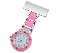 HORIALENCE Pink Quartz Pocket Watch Adorable Design with High-end Quality Movement and Easy-to-Read Dial for Nurses and Students in Working Environments Where Wrist Watches are Not Allowed
