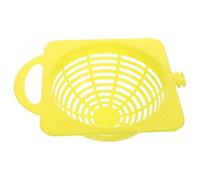 HORIALENCE Plastic Hanging Breeding Nest for Finches and Canaries, Yellow Bird Nesting Container with Easy Assembly and Ventilated Egg Tray, Budgie Nesting Box for Cage Breeding