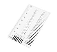 HORIALENCE Plastic Ruler for Engineers with High Transparency and Versatile Usage, Precision Measurement Tool for Crack and Scratch Inspection in Industrial and Laboratory Applications