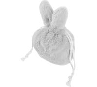 HORIALENCE Plush Bunny Makeup Bag for Women, Reusable Drawstring Cosmetic Pouch Lightweight Design and Easy Open Close Feature, for Storing Makeup Products and Candy, Present Bag
