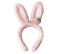 HORIALENCE Plush Pink for Women with Comfortable Wearing Experience as Funny Costume Accessory Bunny Ear Headband and Easy to Wear Design, for Holidays and Birthdays