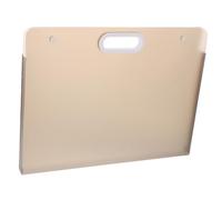 HORIALENCE Portable Document Organizer Bag Large Capacity File Storage Pouch Plastic Material Practical Business Work File Holder for Contract and Scrapbook Paper Safe Storage Random Color