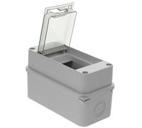 HORIALENCE Power Distribution Box for Ip65 Waterproof with 3-way Abs and PC Material, Window Cover, Sturdy and Secure Electrical Breaker Box Indoor and House Use