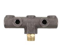 HORIALENCE Pressure Regulating Valve Bracket for Air Compressor - Outlet Tube Switch Accessory, 6 Way Multi Valve Connector for Power Tools 0.79 Inch Male Threads