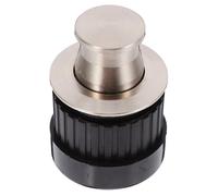 HORIALENCE Recessed Flush Pull Handle for Cabinet Door, Invisible Hidden Spring-Loaded Furniture Grip, Brushed Silver Wardrobe and Closet Hardware, 1pcs Drawer Pull Suitable for Indoor Use