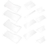 HORIALENCE Reusable Acrylic Stencil Template for DIY Wallet Making, Easy to Clean Leather Craft Pattern for Beginners and Professionals, White Sturdy Purse Pattern Tools