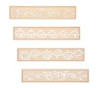 HORIALENCE Reusable Vine Leaf Border Stencil Template for Painting - Botanical Floral Wall and Furniture Stencil - DIY Drawing and Graffiti Craft Tool