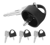 HORIALENCE Scooter Key Replacement 4 Sets with Hat-Shaped Ergonomic Design Stainless Steel Spare Keys for Mobility Scooters and Electric Wheelchairs for Seniors
