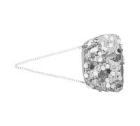 HORIALENCE Silver Sequined Evening Bag for Women with Enhanced Durability and Versatile Carrying Options, Sparkly Bling Crossbody Purse for Wedding and Celebrations