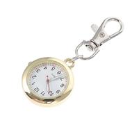HORIALENCE Simple Pocket Watch for Nurses Stylish Metal Fob Clip Watch with Keychain Design for Busy Professionals Accurate Timekeeping Friends and Colleagues