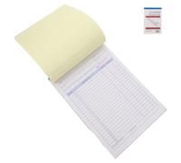 HORIALENCE Small Business Purchase Order Book and Receipt Record Notebook for Restaurants, Financial Tracking, English Invoice Form, 1 Book
