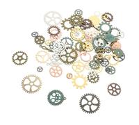 HORIALENCE Steampunk Gears Charms for Nail Art and Jewelry Making Vintage Alloy DIY Pendant Accessories for Womens Manicures and Crafts Creative Metal Decorations