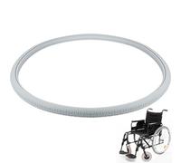 HORIALENCE Sturdy Pu Wheelchair Tire Replacement 24 Inch Solid Design Non-Inflatable Front and Rear Wheel Suitable for Mobility Aids and Wheelchairs