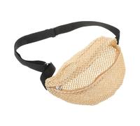 HORIALENCE Summer Essential Women's Mini Straw Waist Bag Crossbody Fanny Pack Sling Bag Purses for Women