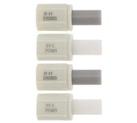 HORIALENCE Toilet Seat Easy Installation Soft Close Damper Replacement Set 4pcs with Shock Absorbing Buffer Hinges Bathroom Accessories for Quiet Closing for Toilet Lid