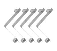 HORIALENCE Walking Cane Accessories Crutch Clip 5pcs Silver Adjustable Height Joint with Secure Design Suitable for Adult Walking Sticks and Crutches