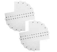 HORIALENCE White Alphabet Sticker Labels and Quick Identification 10 Sheet with Strong Adhesion Writable Paper Index Tabs Book Marking, Note Taking, and Document for Home and Office