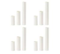 HORIALENCE White Kraft Paper Tubes Can be Cut and Painted Sturdy Cardboard Tubes 24pcs for Art Drawings and Paintings for DIY Posters and Document Storage