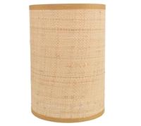 HORIALENCE Wicker Rattan Drum Lamp Shade E27 E14 for Guesthouse and Bedroom Decor, Handwoven Rustic Lampshades Holder for Floor and Table Lamps