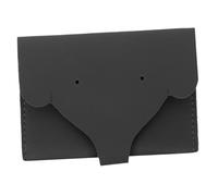 HORIALENCE Women’s Small Black Leather Coin Purse and Mini Change Wallet for Jewelry Storage, Compact Cosmetic Pouch for Everyday Use