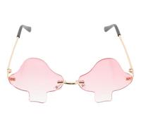 HORIALENCE Womens Mushroom Sunglasses Lightweight Comfortable Fit Plastic and Metal Frame for Outdoor Activities and Biking Stylish Modern Minimalist Design