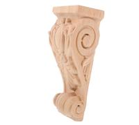 HORIALENCE Wooden Rustic Carved Column Support European Style Decorative Corbels for Home Decor Unique Design for DIY Decoration and Functional Aesthetics