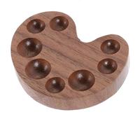 HORIALENCE Wooden Watercolor Pigment Box Pigment Holder Brown with Lid round Corners Simple Appearance for Art Painting Friends Who Learn Art and Paint