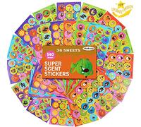 HORIECHALY 540PCS Scented Scratch N Sniff Stickers,36 Sheets Reward Sticker