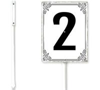 Horienteeon House Address Yard Sign With Stake Number 2 Letter Front Yard House Address Plaque For Lawn And Patio Personalized House Numbers For Outside Traffic Road 8x12inch