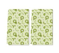 Horienteeon Lucidhisun 2 Pcs Kiwi Slice Pattern Green Kitchen Towel, Black Dish Towels, Premium Quick Dry Dish Towels for Kitchen Drying, Fruits Housewarming Gifts for Home 40×60cm Holiday Decoration