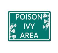 Horienteeon Poison Ivy Area Sign 20x30cm Reflective Aluminum Sign Fade Resistant/Waterproof Indoor or Outdoor Use Easy to Mount
