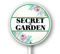 Horienteeon Secret Garden Sign With Stake Secret Garden Garden Sign Secret Garden Wildflowers Yard Sign 9.2inch Wildflowers Lawn Aluminum Garden Sign Farm Outdoor Decoration Sign