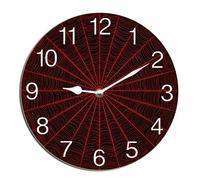 Horienteeon Spider Web Wall Clock Halloween Scary Bat Ghost Witch Haunted House Clock For Living Room, Battery Operated Easy To Read Bedroom, Bathroom And Kitchen Housewarming Seasonal Round 10"